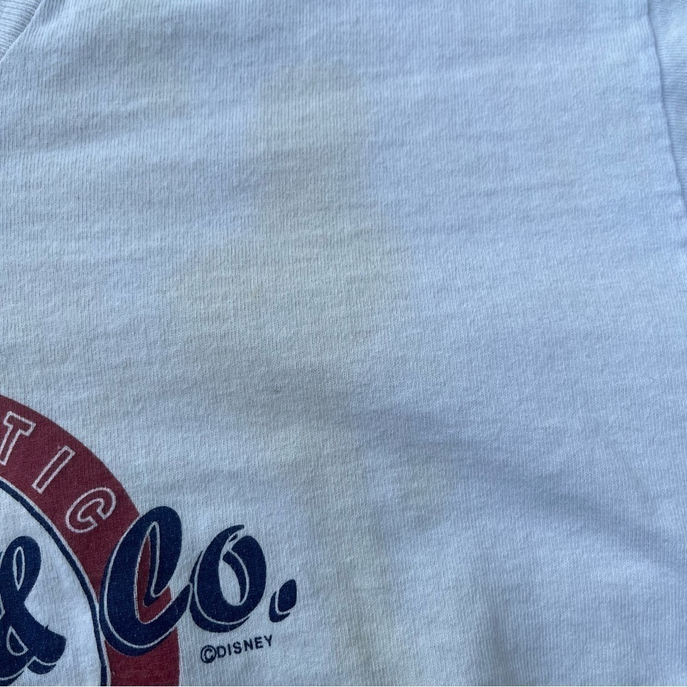 ** VINTAGE 90s SINGLE STITCH MICKEY & CO GRAPHIC TSHIRT Large White Disney - Picture 7 of 10